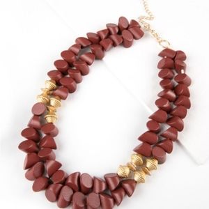 Plunder Burgundy Necklace